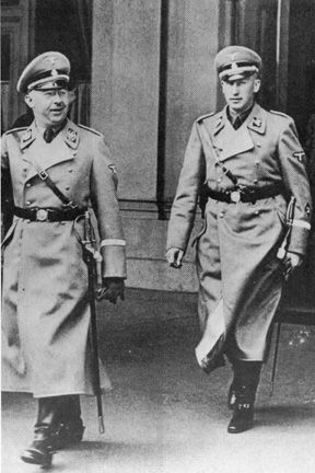 Himmler with Heydrich in Vienna